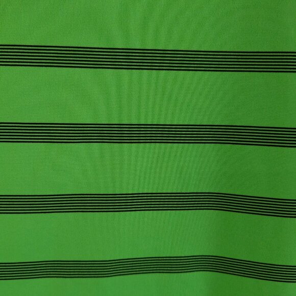 Pebble Beach Men's Performance Golf Polo Shirt, Size Large, Bright Green Striped - Picture 8 of 12